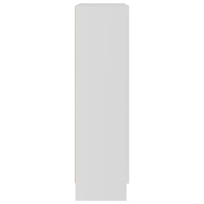 vidaXL Шкаф за книги, бял, 82,5x30,5x115 см, ПДЧ