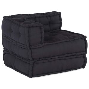 vidaXL Модулен диван Текстил Антрацит 210 x 140 x 56 см