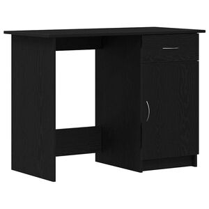 vidaXL Бюро Черния дъб Инженерна дървесина 100 x 50 x 76 см
