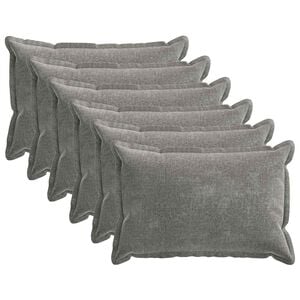 vidaXL Калъфка за възглавница 6 pcs HOUTEN Тъмносиво 50 x 80 cm