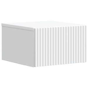 vidaXL Спален шкаф с монтаж на стена с чекмедже Бяло 33 x 34,5 x 20 см