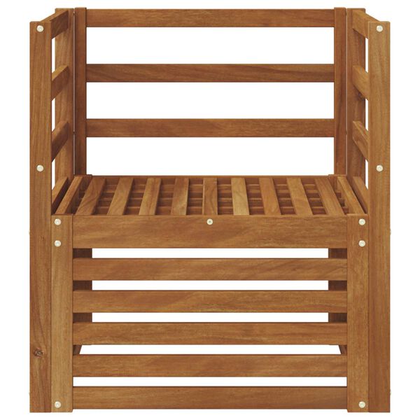 vidaXL Комплект дивани за открито Естествен 67 x 63 x 73 см