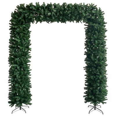 vidaXL Коледна елха арка, зелена, 240 см