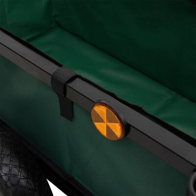 vidaXL Риболовна количка с чанта, черна, стомана