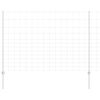 vidaXL Оградата за открито с постове 25 x 1,5 m Поцинкована стомана