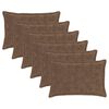 vidaXL Калъфка за възглавница 6 бр. HOUTEN Светло кафяво 40 x 60 cm