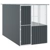 vidaXL Клетка за птици със съхранение Антрацит 165 x 318 x 200 см