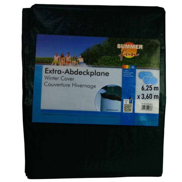 Summer Fun Зимно покривало за басейн овално 625 см PVC зелено