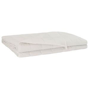 vidaXL Тежко одеяло Бяло 122 x 183 cm 9 kg 100% Памук 205T