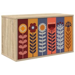 vidaXL Стенен телевизионен шкаф ESSEN 69 x 33 x 40 см Дъб сонома