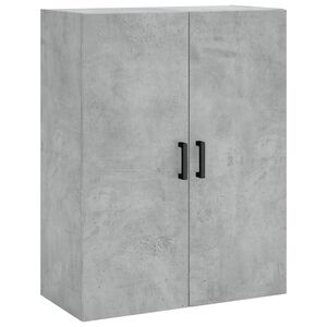 vidaXL Стенен шкаф бетонно сив 69,5x34x90 см