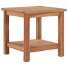 vidaXL Маса за кафе, 45x45x45 см, тиково дърво масив