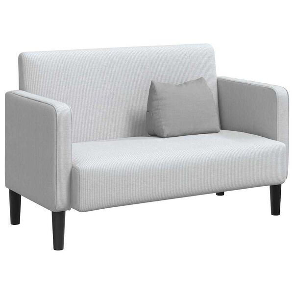 vidaXL Възглавница за гръб Облачно сиво 45 x 20 x 35 см текстил