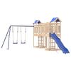 vidaXL Комбинирано детско съоръжение за игра на открито, бор масив