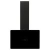 vidaXL Стенен абсорбатор, 60 см, стомана и закалено стъкло, черен