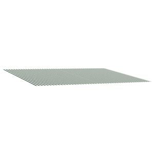 vidaXL Резервен плат за тента Зелен и бял 300 x 250 cm Полиестер
