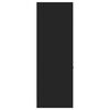 vidaXL Шкаф органайзер, черен, 40x41x118 см, инженерно дърво