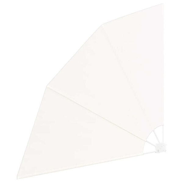 vidaXL Прозорец за балкон Крем 160 x 160 cm текстил