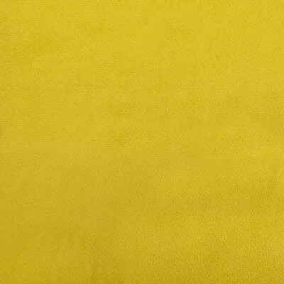 vidaXL Канапе с изтеглящо разтегателно легло жълто 100x200 см кадифе