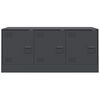 vidaXL ТВ шкаф, антрацит, 99x39х44 см, стомана