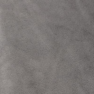 vidaXL Утежнено одеяло с плик, сиво, 200x220 см, 13 кг, плат