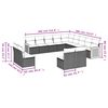 vidaXL Градински комплект диван с възглавници 13 части сив полиратан