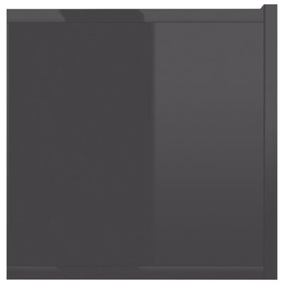 vidaXL ТВ шкаф, сив гланц, 120x30x30 см, ПДЧ