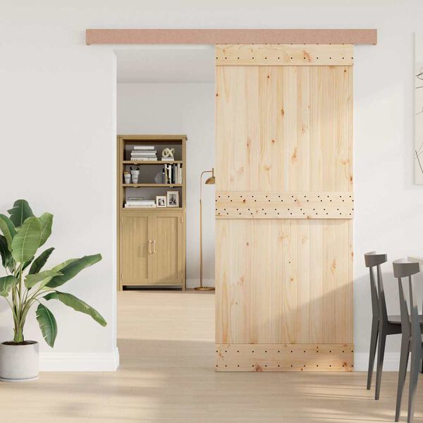 vidaXL Комплект за обков за плъзгащи се врати Алуминиева сплав Sliver