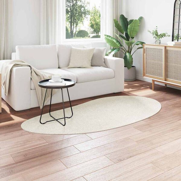 vidaXL Килими за помещение HUARTE Крем 100 x 200 cm Полиестер