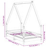 vidaXL Рамка за детско легло, 70x140 см, масивна борова дървесина
