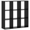 vidaXL Шкаф за книги 102 x 29 x 103,5 см Инженерна дървесина Черен дъб