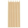 vidaXL Воалени завеси с примки, 2 бр, пясък, 140x225 см