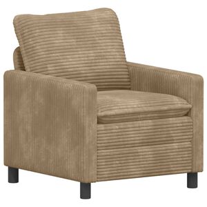 vidaXL Диван Таупе 76 x 81 x 87,5 см Полиестер