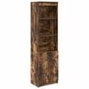 vidaXL Висок шкаф, опушен дъб, 50x35x180 cм инженерно дърво