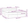 vidaXL Box Spring легло с матраци розово 200x210 cm кадифе