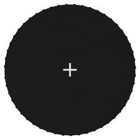 vidaXL Отскачаща повърхност за кръгъл батут 10 Ft/3,05 м черен текстил