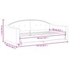 vidaXL Кушетка, тъмносива, 90x190 см, плат
