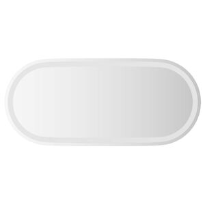 vidaXL LED огледало за баня Прозрачен 80 x 35 cm закалено стъкло