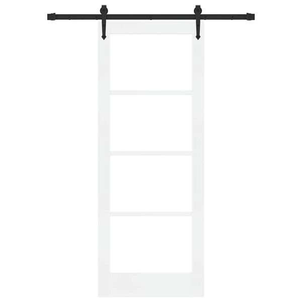 vidaXL Преплъзваща се врата ORKDAL Бяло 78 x 202 см
