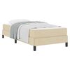 vidaXL Легло с пружинирана основа Крем 100 x 200 cm текстил