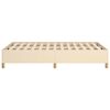 vidaXL Рамка за легло без матрак, кремави, 120x190 см, плат