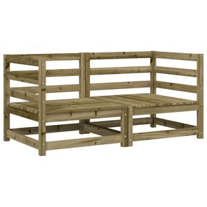 vidaXL Градински ъглови дивани, 2 бр, 70x70x67 см, импрегниран бор