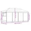 vidaXL Сгъваема парти шатра pop-up с 4 странични стени зелена