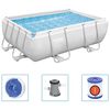 Bestway Power Steel Комплект басейн правоъгълен 282x196x84 см