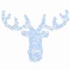 vidaXL Глава на елен Студено бяло 68 x 36.5 x 62.5 см Акрил