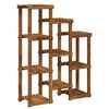 vidaXL Стойка за растения Натурално 85 x 30 x 114,5 см