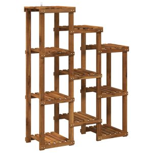vidaXL Стойка за растения Натурално 85 x 30 x 114,5 см