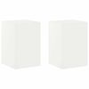 vidaXL Стойка за растения 2 pcs Бяло 40 x 40 x 60 cm Стомана
