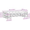 vidaXL Комплект дивани за открито 10 pcs Натурален и Бежов