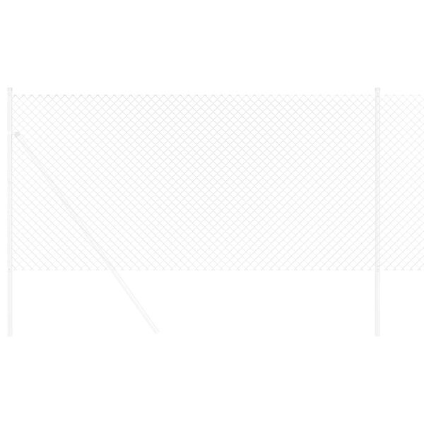 vidaXL Оградa от мрежа Сребрист 10 x 1 m Поцинкована стомана